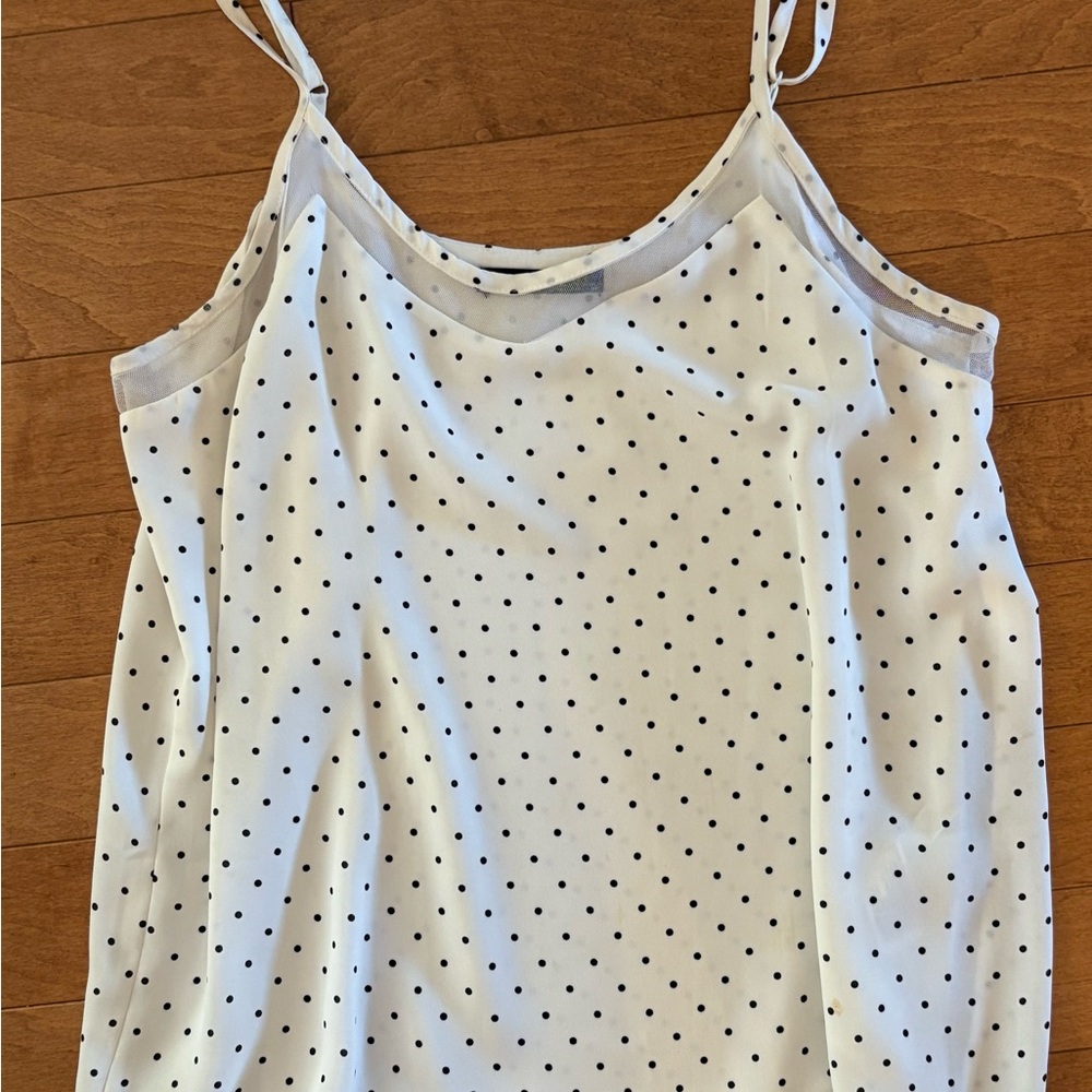 Black Tape White Polka Dot Camisole